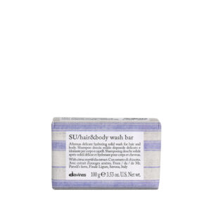 Suavizante de lavado de cabello y cuerpo, jabón sólido con extracto de jazmín y naranjo, indicado para piel y cabello delicados, ideal para una rutina de cuidado personal y belleza natural.