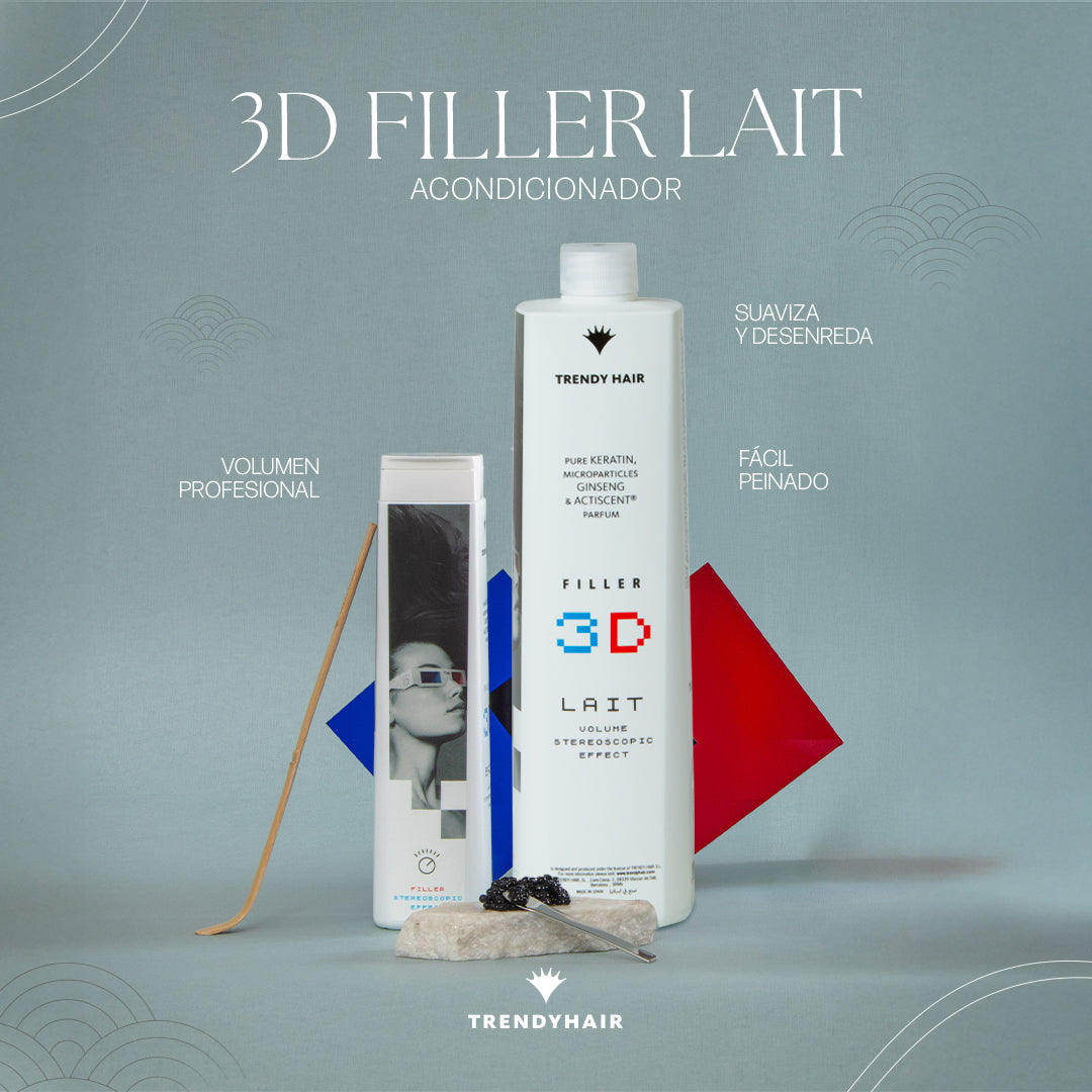 Acondicionador 3D Filler Volumen con Proteína de Trigo y Caviar