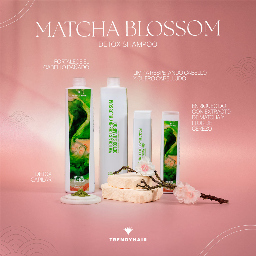 Champú Matcha Blossom Detox con Matcha y Flor de Cerezo